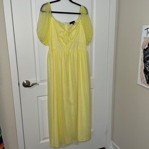 Frilly girly girl polka dot dress